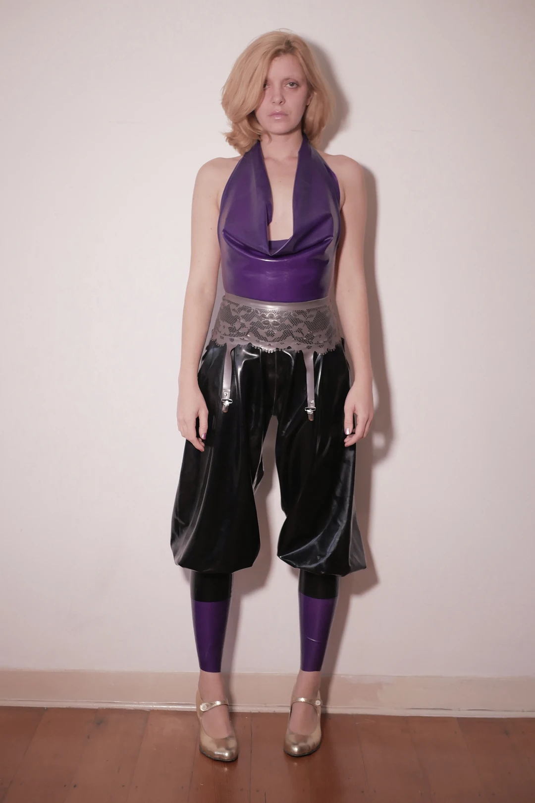Halter Cowl Neck Top