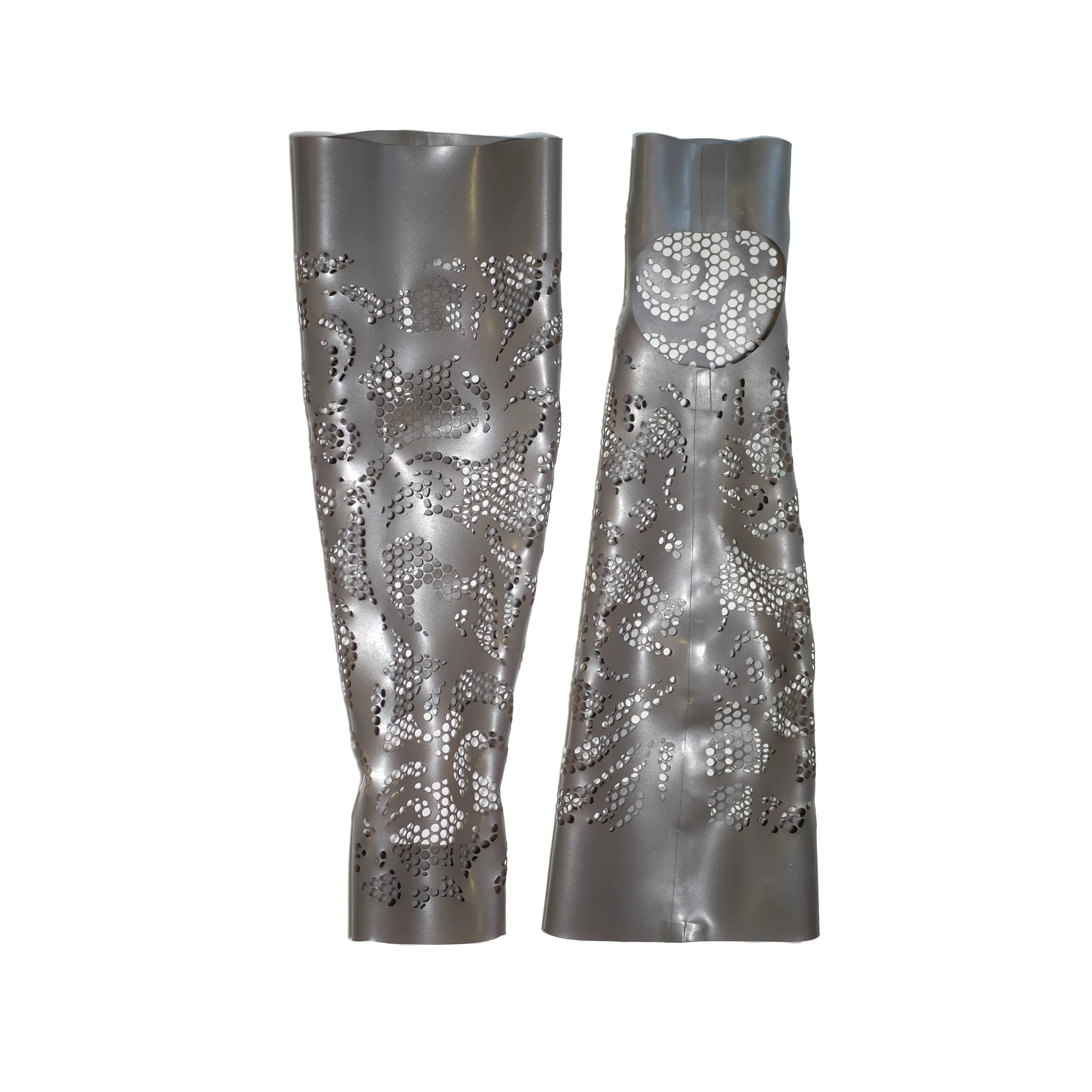 Latex Lace Knee-High Stockings