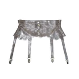 Latex Lace Garter Belt