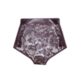 Latex Lace High Waist Panties