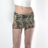 Latex Lace Mini Skirt