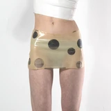 Latex Dots Mini Skirt