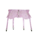 Latex Lace Garter Belt