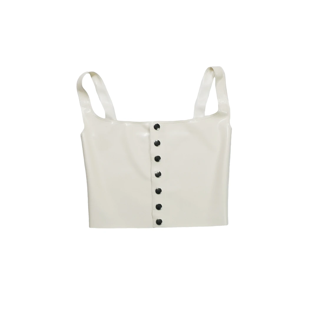 Latex Pique Nique Top Egg White