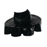 Latex Pique Nique Skirt Black