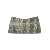 Latex Lace Mini Skirt