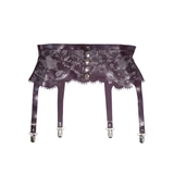 Latex Lace Garter Belt