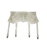 Latex Lace Garter Belt