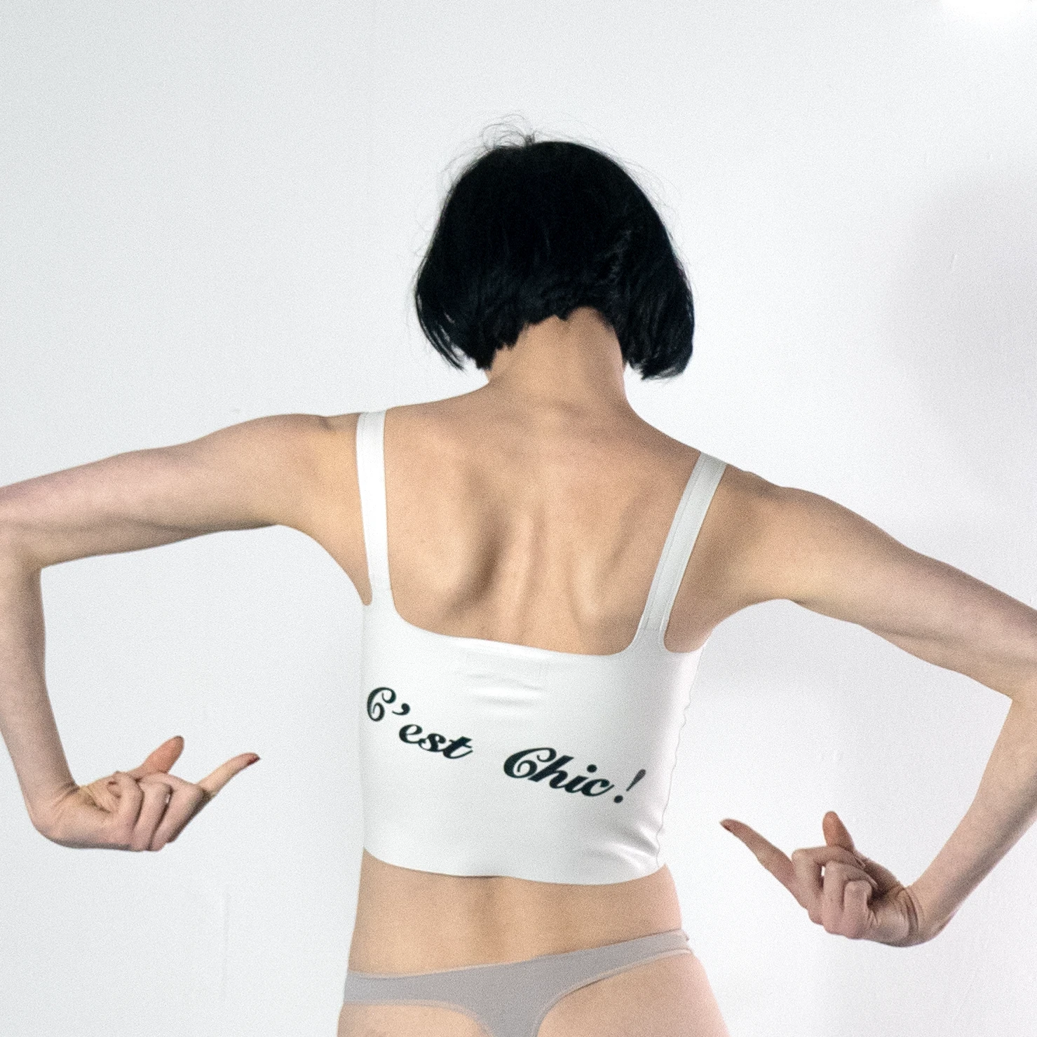Latex  Monique C'est Chic! Tank Top White