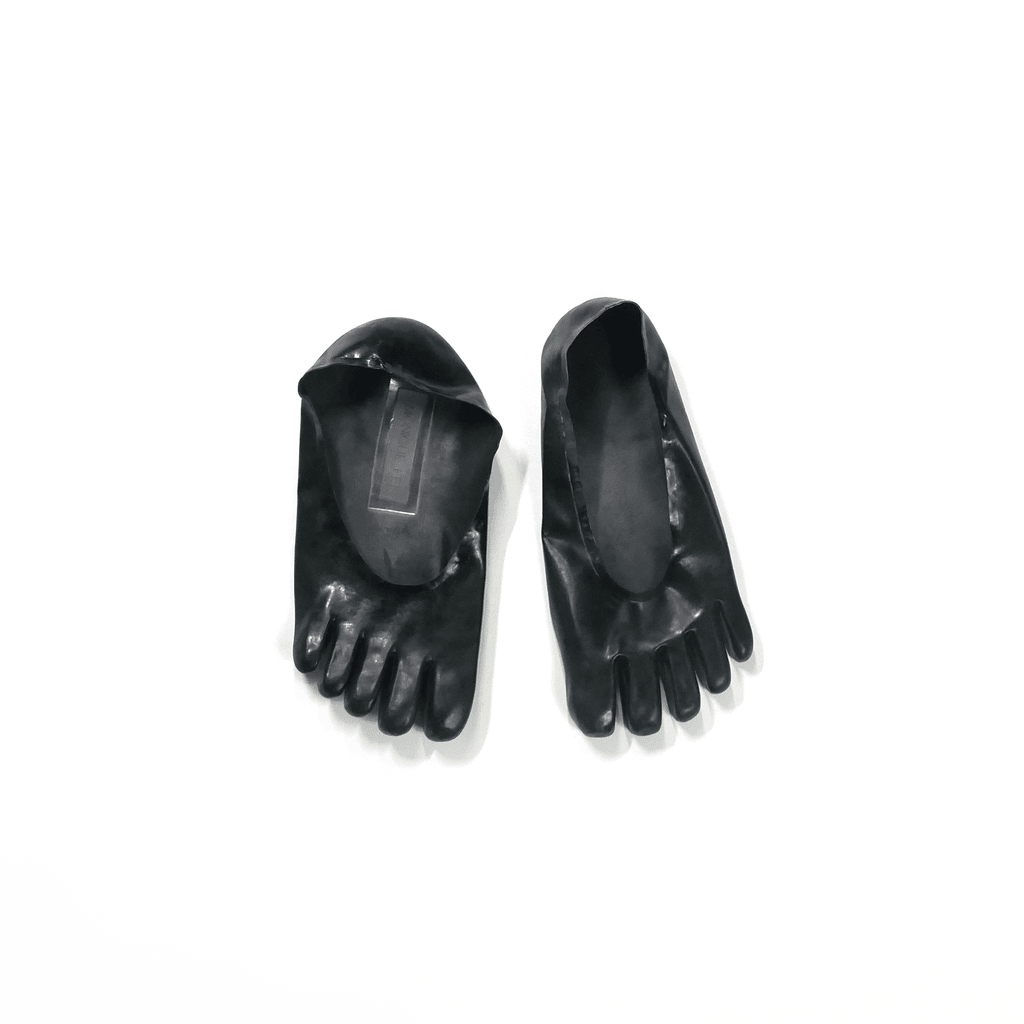 Latex Toe Gloves Black