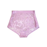 Latex Lace High Waist Panties