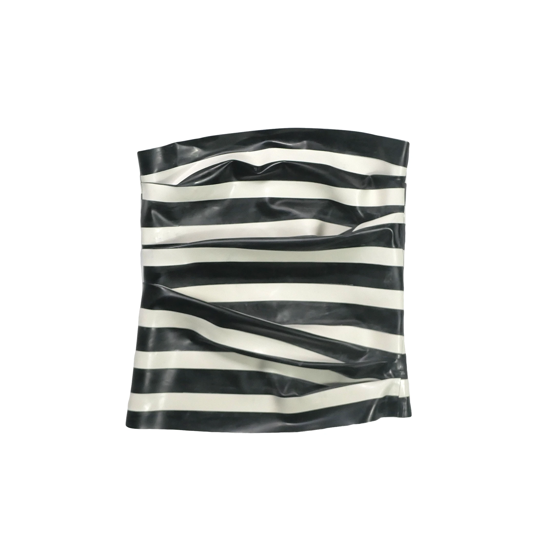 Latex Stripes Tube Top